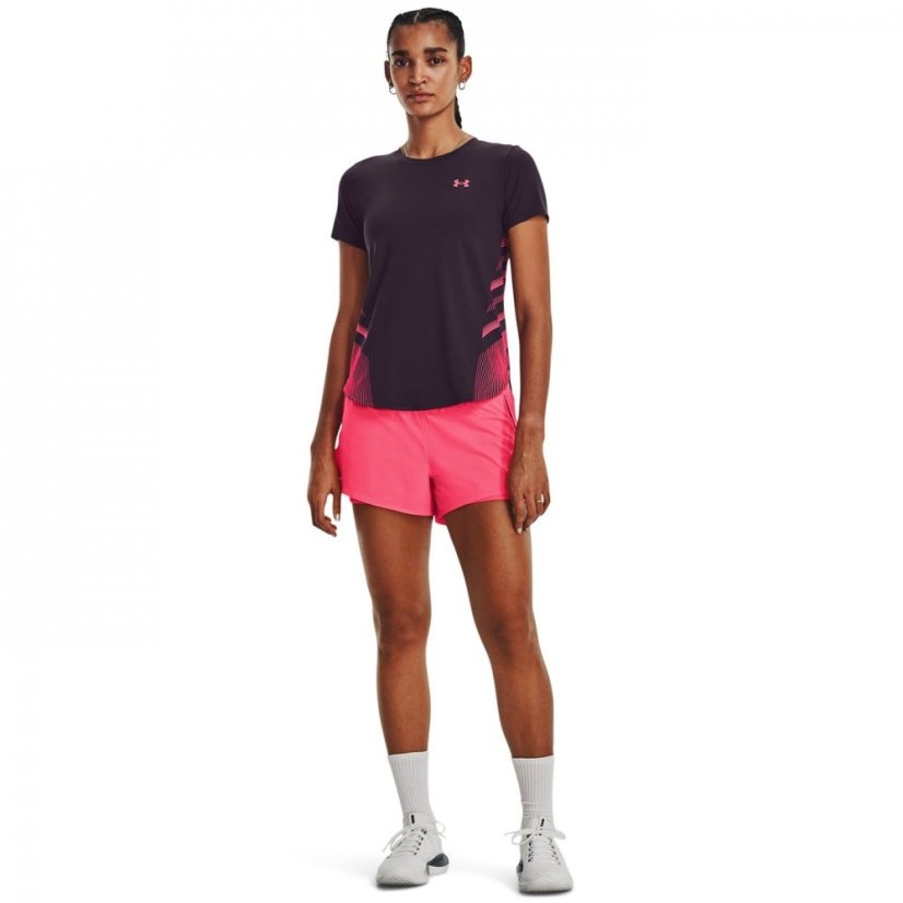 Under Armour Armour Ua Iso-Chill Laser Tee Ii Running Top Womens Tux Purple