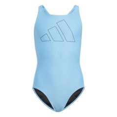 adidas 3 Bars Swimsuit Juniors Blue