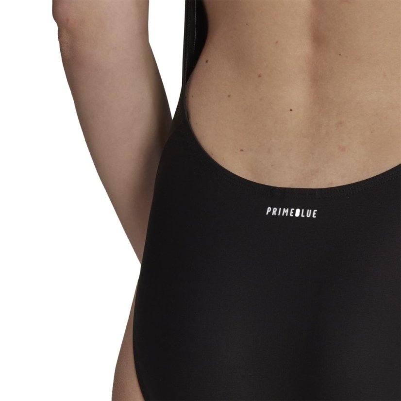 adidas SH3.RO Classic 3-Stripes Swimsuit Womens Black/White