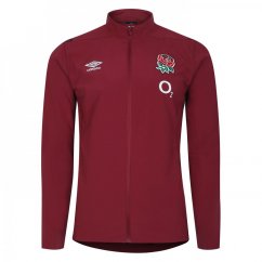 Umbro England Rugby Press Jacket 2023 2024 Adults Red/Zinfandel