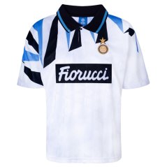 Score Draw Inter Milan 1992 Retro Away Shirt Adults White/Blue