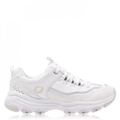 Skechers DLite Trainers Ladies White