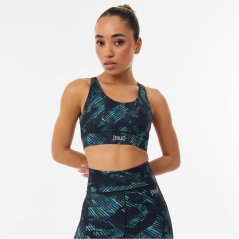 Everlast Medium Support Sports Bra Womens Strobe Print