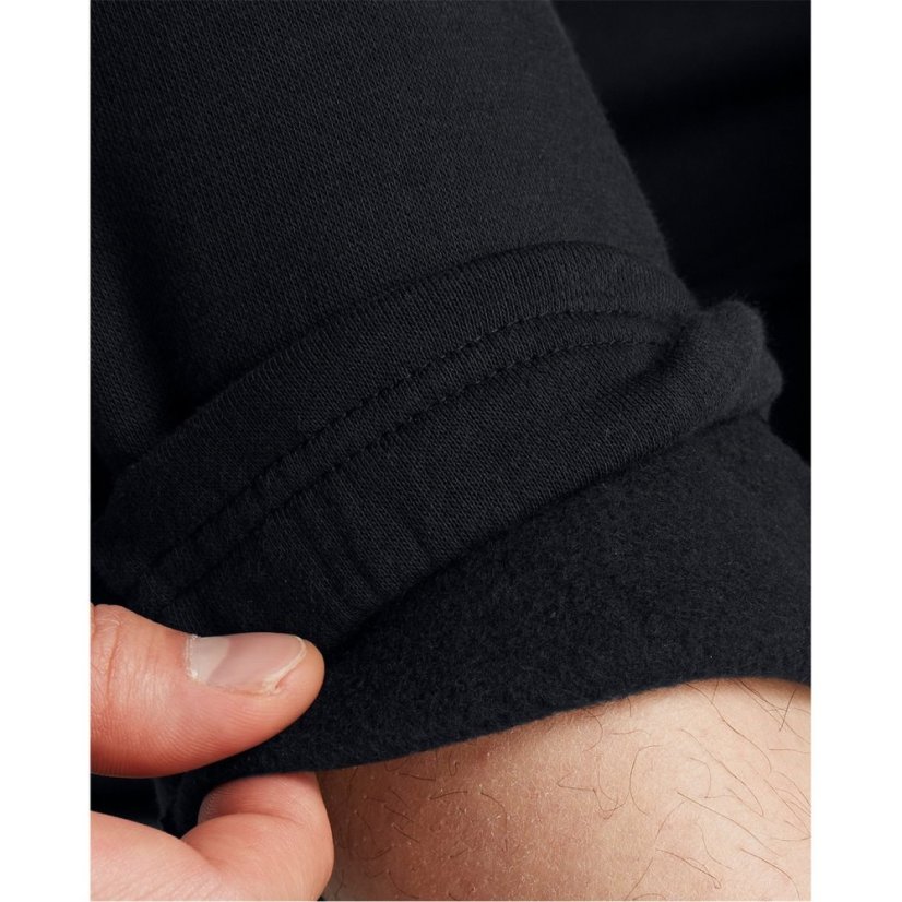 Under Armour Men's Icon Taping Closed Hem Fleece Joggers Black