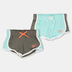 Reebok Kids' Jersey Jogger Shorts Aruba Blue