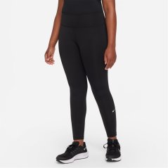 Nike Dri-Fit One Big Kids' (Girls') Leggings (Extended Size) Gym Legging Girls Black/White