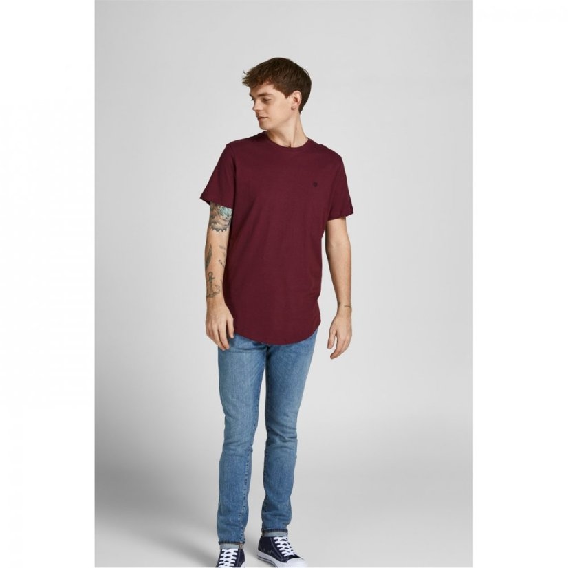 Jack and Jones 5 Pack Brody Short Sleeve T-Shirt Mens White/Green/Burgundy/Blue/Blac