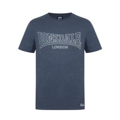 Lonsdale Tee Shirt Mens Charcoal