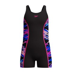 Speedo Kids' Hb Legsuit One Piece Swimsuit Anth/Pink
