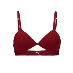 Puma Women's Peek A Boo Triangle Bralette Burgundy