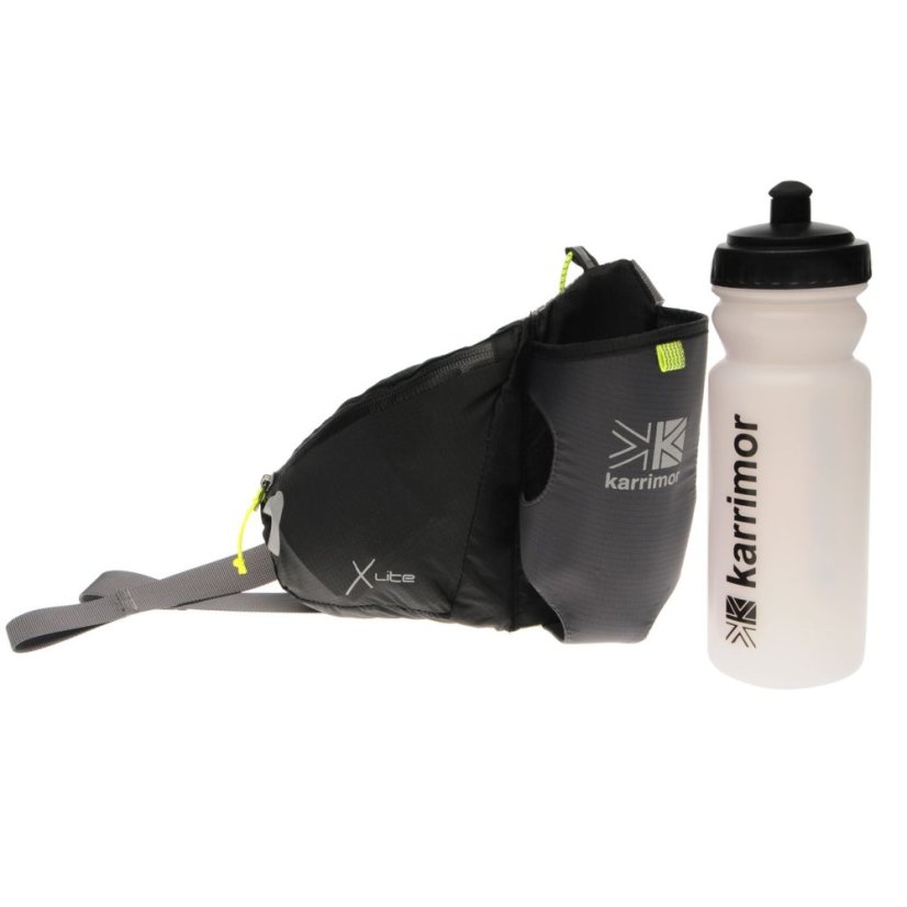 Karrimor X Lite Running Belt and Bottle Black