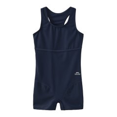 Slazenger LYCRA® XTRA LIFE™ Boyleg Swimming Suit Junior Girls Navy