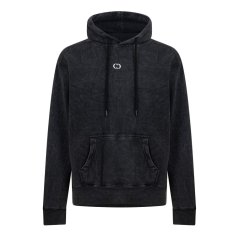 Criminal Damage Men's Galaxy Hood Pull Over Hoodie Black Wash