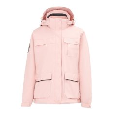 Gelert Women's 3-in-1 Windproof Fleece Lined Detachable Hood Long Sleeve Jacket Pink