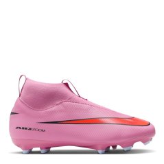 Nike Zoom Mercurial Superfly 10 Academy Juniors Firm Ground Football Boots Pink/Black