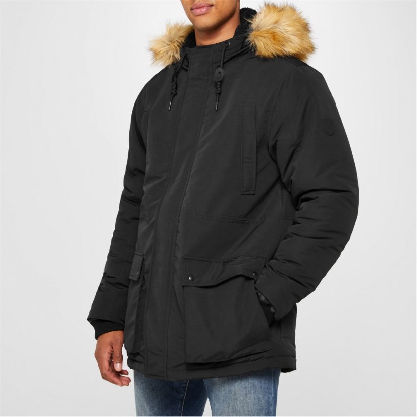 Firetrap Padded Prka Sn34 Black