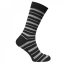 Kangol Formal 7 Pack Socks Mens Bk Ch Nv Stripe