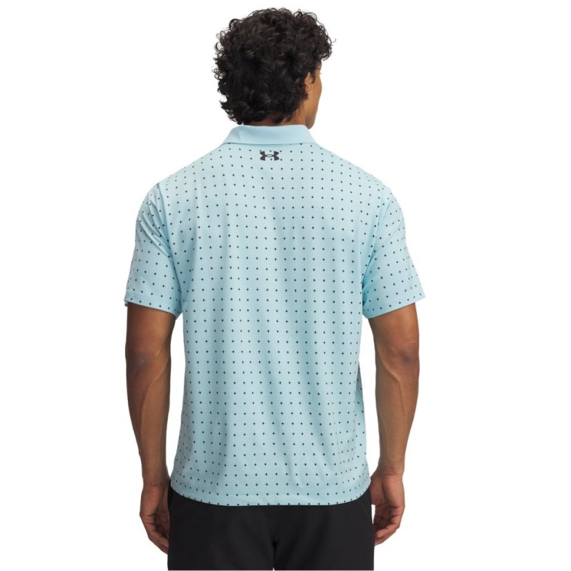 Under Armour Men's Printed Short-Sleeve Performance Polo Shirt Midnight Navy