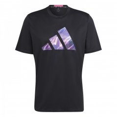 adidas HIIT pánské tričko Black/Fuchsia