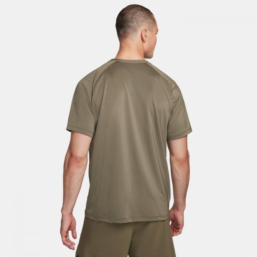 Nike Dri-FIT Ready Men's Short-Sleeve Fitness Top Green/Black
