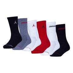 Air Jordan Kids' Legend Crew Socks Red/Blk/Wht