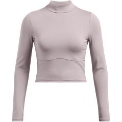Under Armour Women's Meridian Long-Sleeve Performance Gym Top Grey