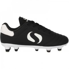Sondico Strike Soft Ground Childrens Football Boots Black/White