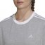 adidas 3 Stripe T-Shirt Medium Grey Hth - Veľkosť: S (8-10)
