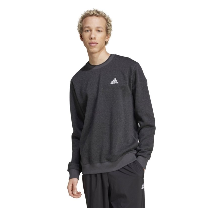 adidas Seasonal Essentials Mélange Sweatshirt Black Melange