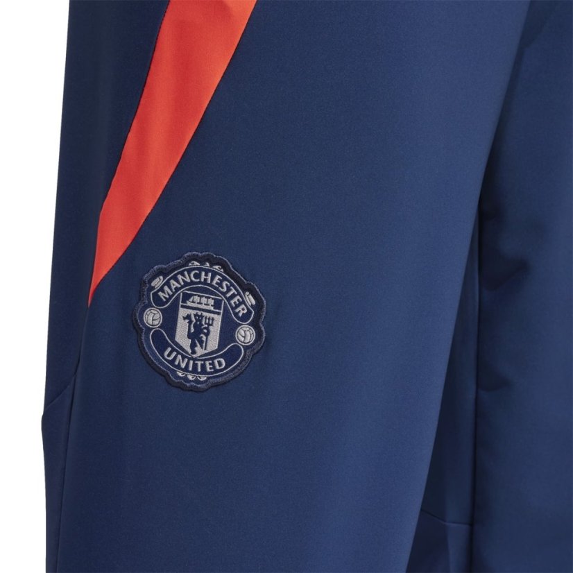 adidas Mufc Pre Pnt Tracksuit Bottom Mens Indigo/Brt Red