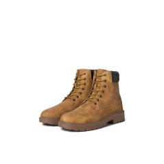 Jack and Jones Ainsworth Faux Leather Hiker Rugged Boots Honey