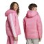 adidas Unisex Kids Essentials 3S Hooded Long Sleeve Puffer Jacket Pink/White
