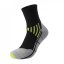 Karrimor Marathon Running Socks Mens Black/Lime/Grey