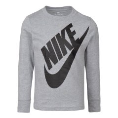 Nike Kids' Jumbo Futura Long Sleeve T-Shirt Dark Grey