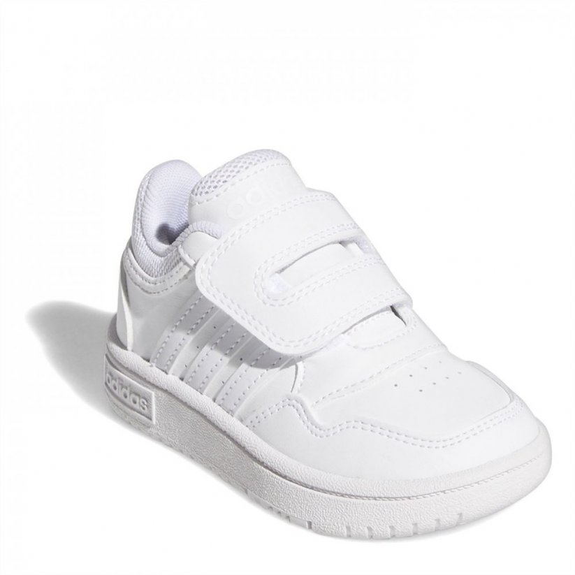 adidas Hoops Court Infant Boys Trainers White/White