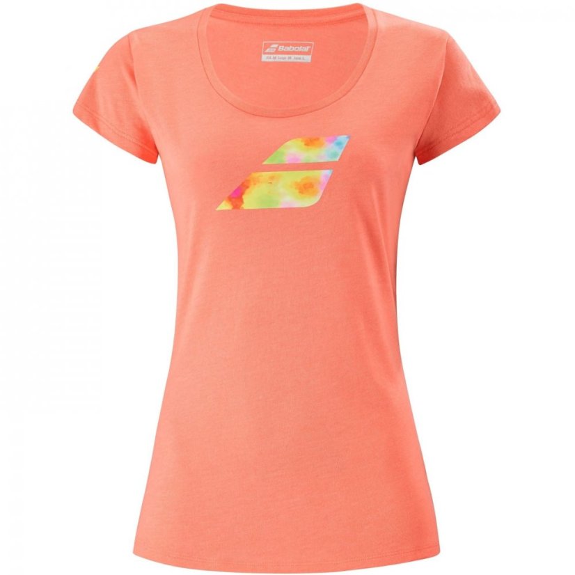 Babolat Exercise Big Flag Tee Living Coral