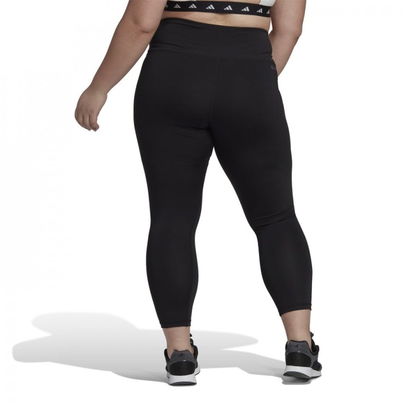 adidas Training Essentials High-Waisted 7/8 Leggings (Plus Size) Black