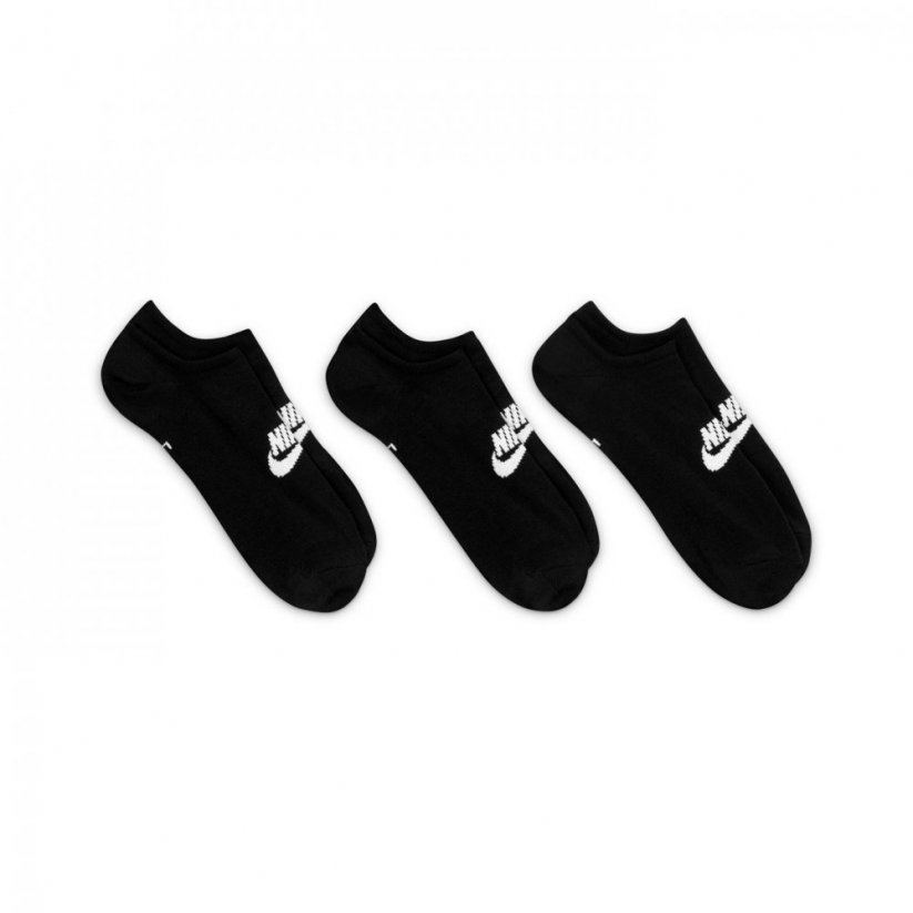 Nike Sportswear Everyday Essential No-Show Socks 3 Pairs Black/White