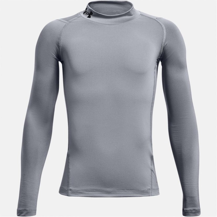 Under Armour HeatGear® Mock Long Sleeve Boys Grey