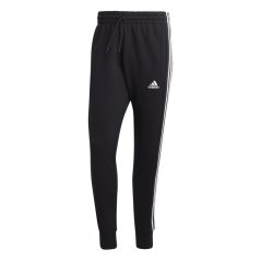 adidas Essentials French Terry Tapered Cuff 3- Stripes Joggers Black/White