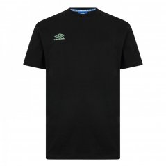 Umbro Classico 2 Crew T-Shirt Black/Aqua