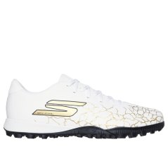 Skechers SKX 1 Astro Turf Football Boots White/Gold