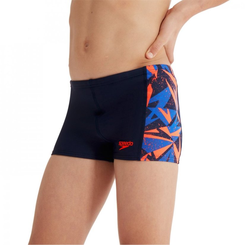 Speedo Hyperboom Panel Aquashorts Infants Blue/Orange