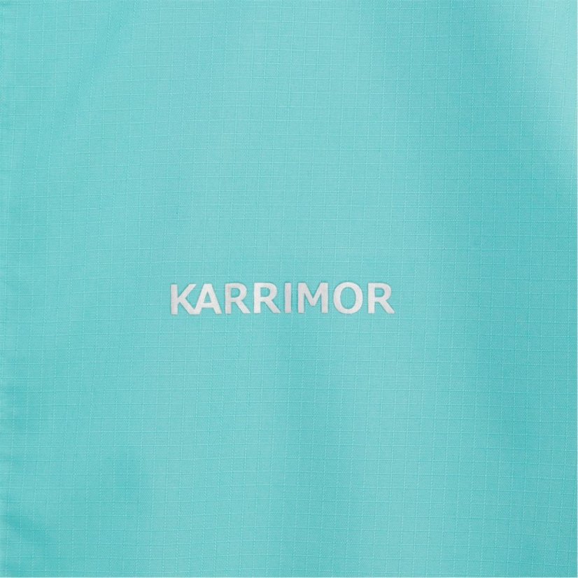 Karrimor Kids' Half Zip Windproof Hooded Long Sleeve Padded Softshell Jacket Blue/Printing