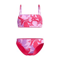 Speedo Womens Printed Adjustable Thinstrap 2 Piece Raspberry Fill