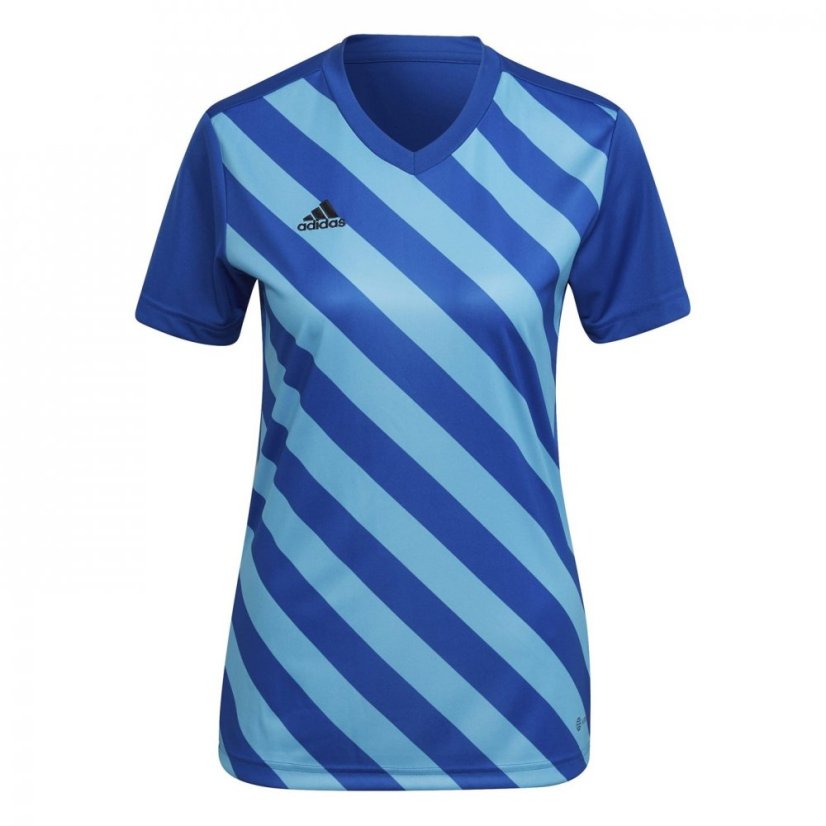 adidas Entrada 22 Graphic Jersey dámske tričko T Ryl Bl/ASR