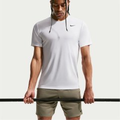 Nike Men's Flex Short Sleeve Performance Gym Top White