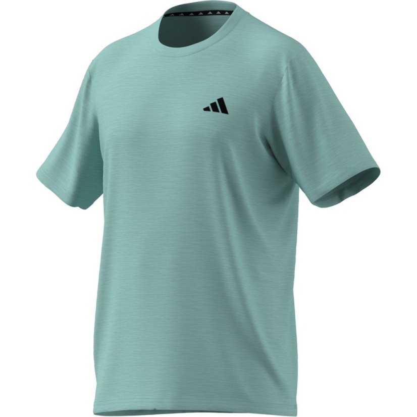 adidas Train Essentials Stretch Training pánske tričko Aqua
