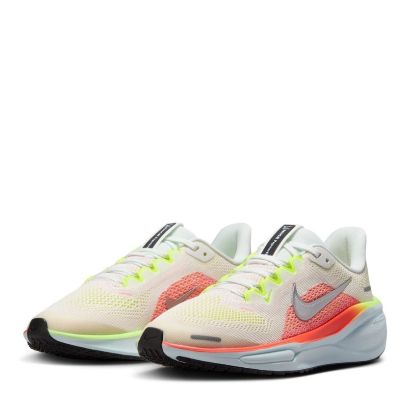 Nike Air Zoom Pegasus 41 Road Running Shoes Juniors Summit White