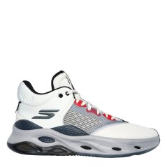Skechers Float Basketball Trainers Mens White/Grey